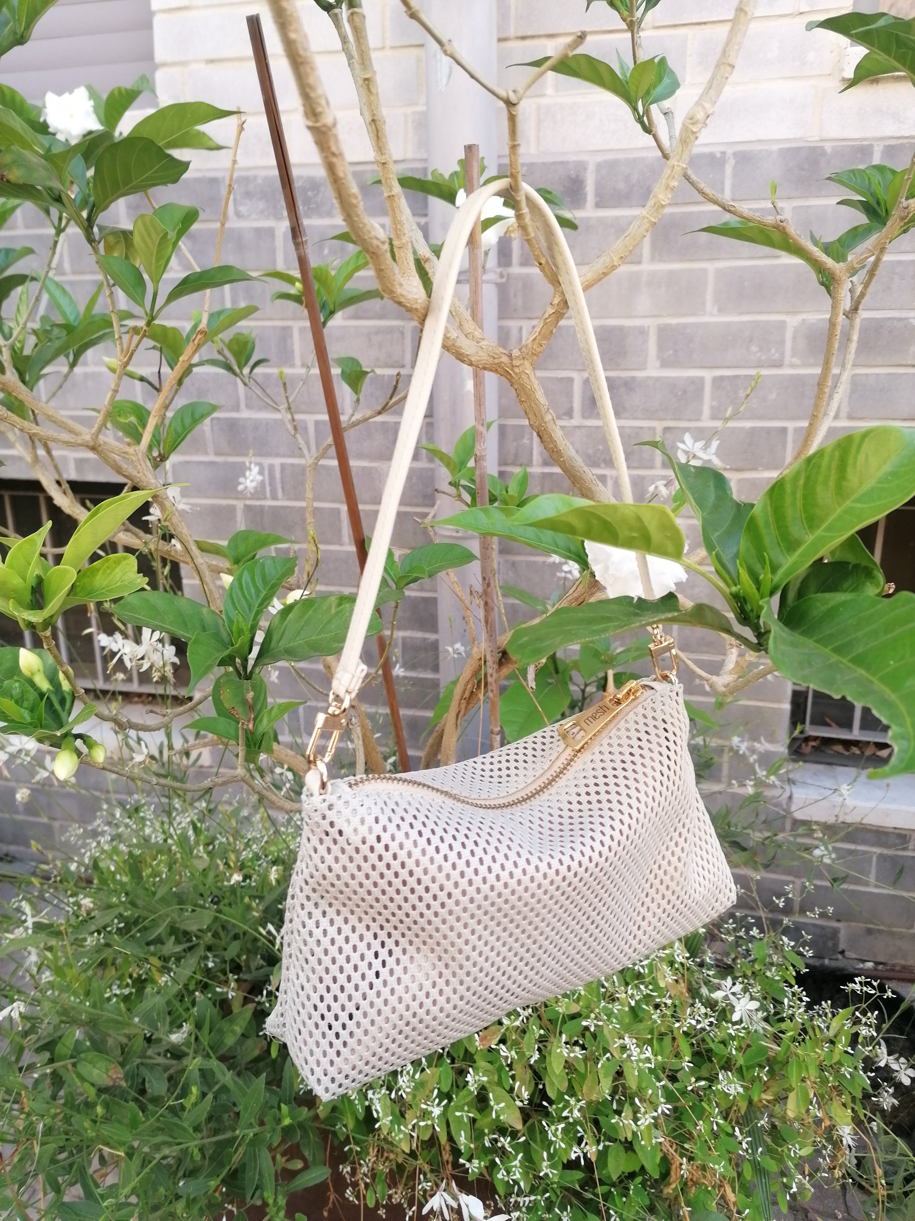 Mini MESH Bag - Stone White