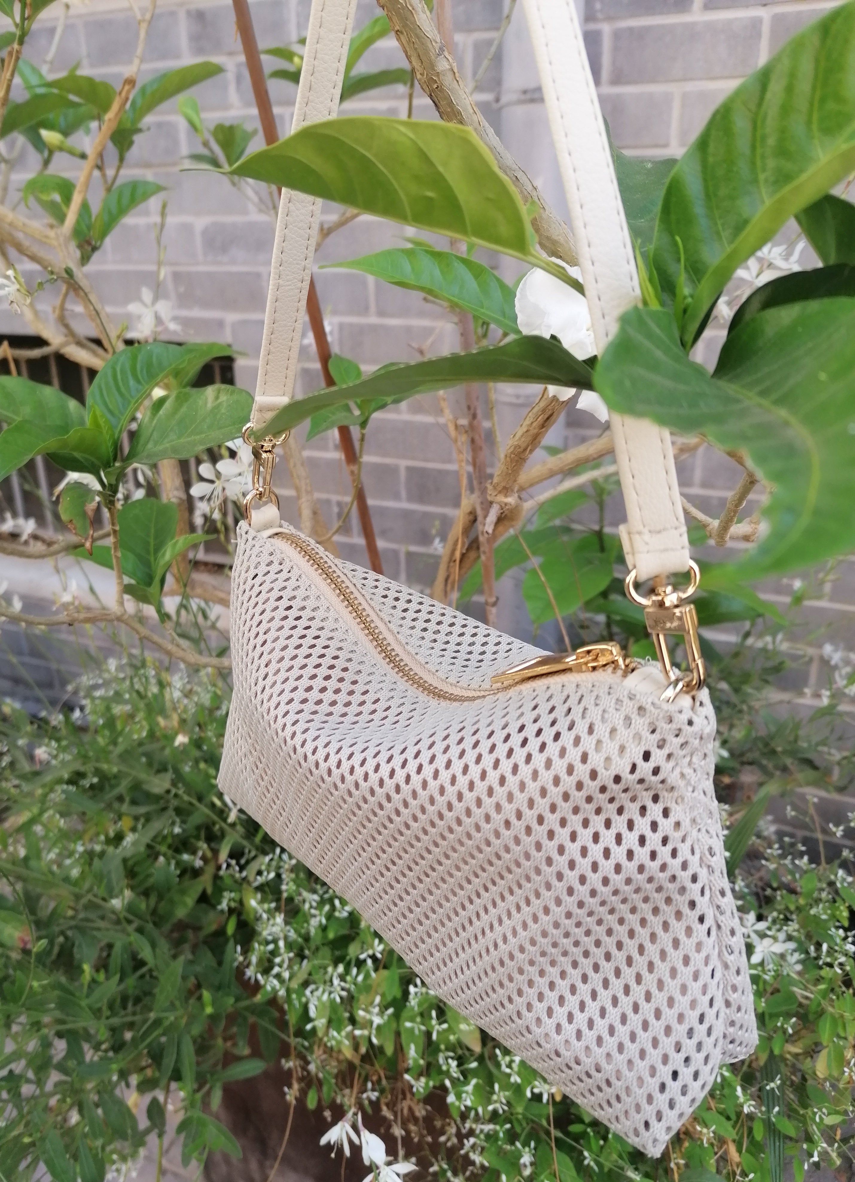 Mini MESH Bag - Stone White